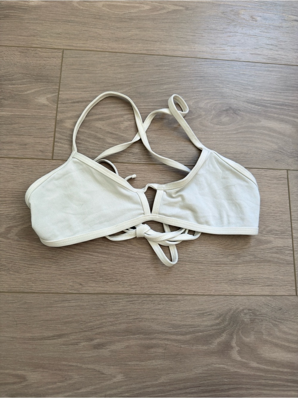 Jolyn Clothing white Strappy Swim tie back